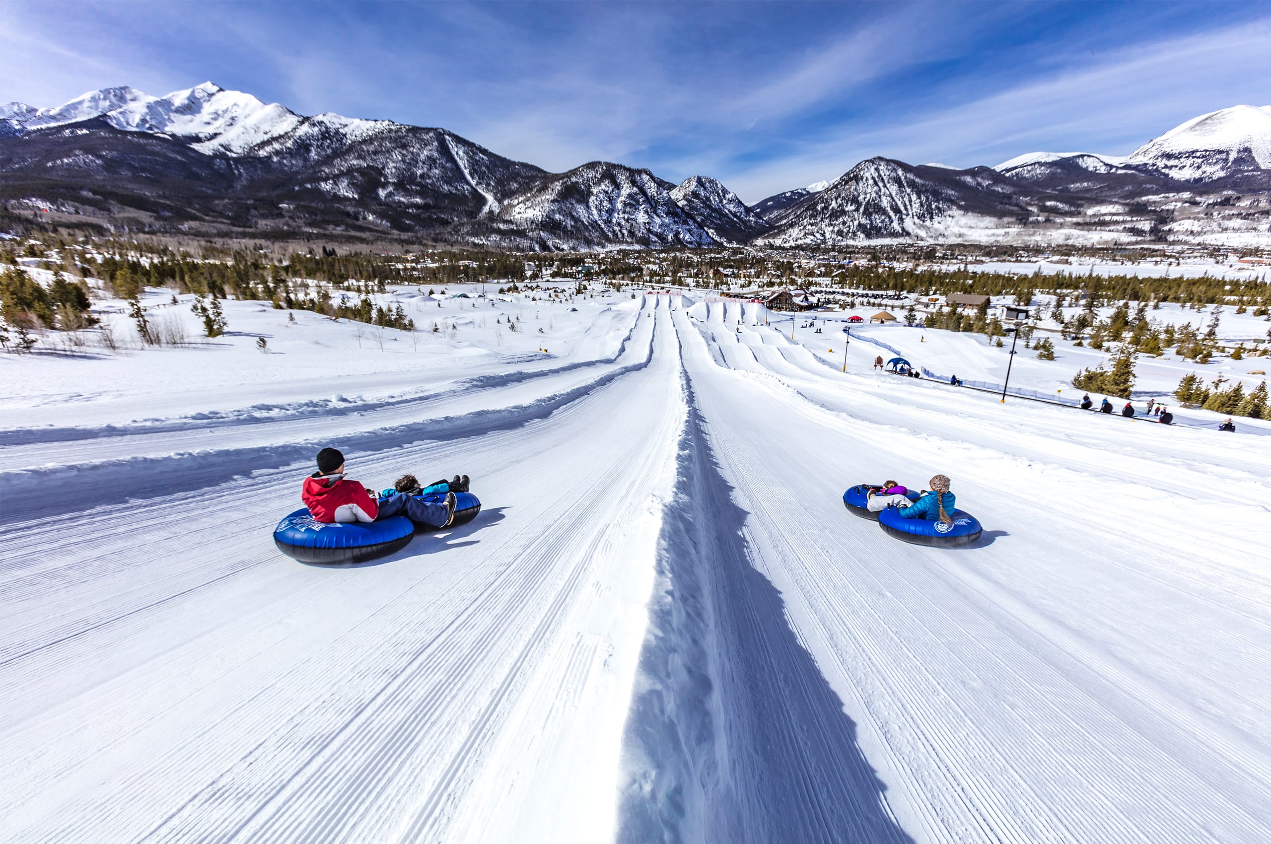 View from top of Frisco Adventure Park tubing hill