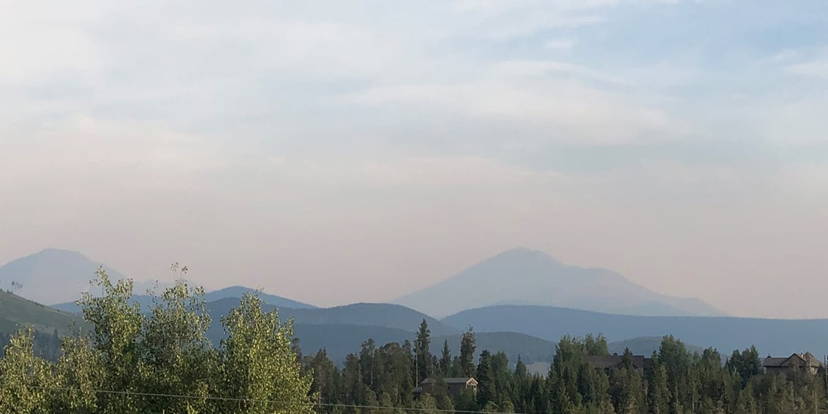 Smoky haze obscures mountain views in Summit County