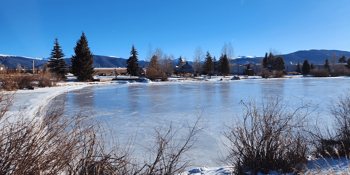 Ice rink at Meadow Creek Park