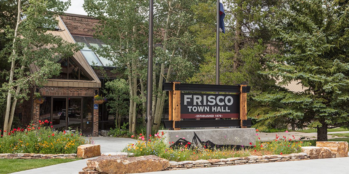 Frisco Town Hall in the summer