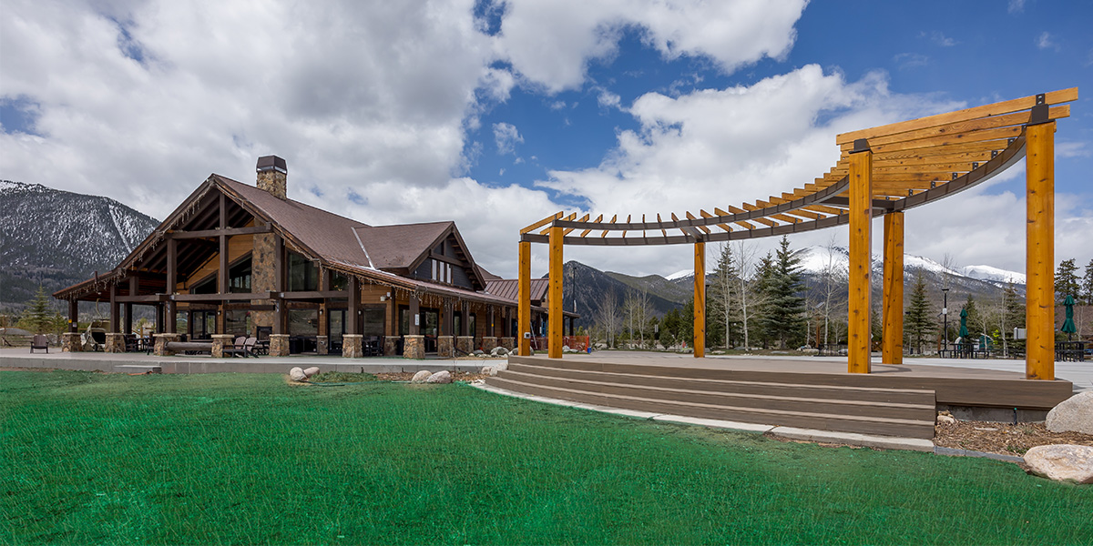Frisco Day Lodge and Plaza in summer